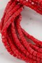 6 mm Square Cube Coral Red Natural Stone Beads - 40 Pieces Jewelry Accessory - 2