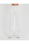 White Loose Women's Jean Palazzo Trousers