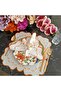 Orange and marbled orange detailed Placemat, 6 pieces, made of stain-resistant fabric. - 7