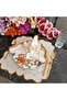 Orange and marbled orange detailed Placemat, 6 pieces, made of stain-resistant fabric. - 6