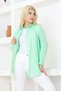 Linen Women's Shirt - Solid Color, Comfortable Fit, Oversize Long Basic Model - 6