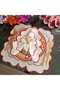 Red and marbled burgundy detailed Placemat, made of stain-resistant fabric, 12 pieces. - 7