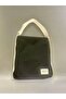 Woven Canvas Zippered Bag That Can Be Used as a Shoulder Bag or Backpack - Black - 6