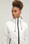 White Women's Hooded Coat - 5
