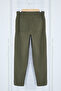Haki Regular Fit Lastik Belli Gabardin Pantolon TMNSS23PL00033 - 8