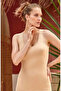 Women's Wide-Strap Stretch Fabric Cotton Nude Elastane U-Neck Tank top Basic 2127