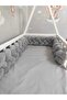 240 cm 4-Piece Knitted Protection Model New Generation Plush Fabric (for 50X90 Basket Cradle) - 4