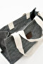 Women's Waterproof Large Size Beach and Shopping Bag Zippered Shoulder Clutch Bag - 5