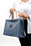 Women's Waterproof Large Size Beach and Shopping Bag Zippered Shoulder Clutch Bag