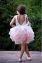 Sleeveless Shoulder-tied Girl's Ballerina Dress with Tutu Skirt - 2