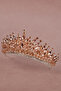 Crystal Stone Bead Embellished Bridal Henna Wedding Crown Bal - 5