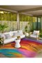 Colorful Rainbow Themed Modern Decorative Carpet and Washable Rug Miravip9604 - 4