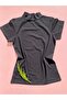 (1 Black and 1 White) Color Turtleneck Turtleneck Short Sleeve Cotton Bodysuit - 3