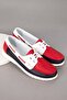 Women's Inside and Outside Genuine Leather Flexible Lightweight Comfortable Loafer Ell.7005 - 4