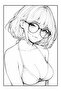Anime Bikini Girls Coloring Book (50 Super Coloring) - 7