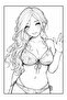 Anime Bikini Girls Coloring Book (50 Super Coloring) - 6
