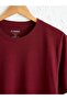 Men's Burgundy T-shirt Crew Neck Basic Short Sleeve Cotton Basic From Your Fashion Style - 4