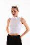 Women's Lycra Sleeveless Crop Blouse