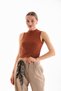 Women's Lycra Sleeveless Crop Blouse - 9