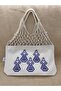 Bereket Motif Print Mesh Bag