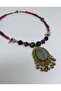 Afghan Tip Ethnic Design Mirrored Authentic Bohemian Short Indian Necklace No:40 - 4