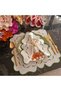 Green and mottled green detailed Placemat, 6 pieces, made of stain-resistant fabric. - 7