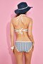 Women's Varsiti Halter Neck Bikini Set 00252 White - 5
