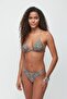 Green Triangle Bikini Set - With Skirt 3260 - 4