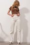 Women's White High Waist Loose Wide Leg Washed 90's Wide Leg Palazzo Jeansjean - 2