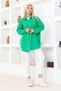 Nefti Green Oversize Linen Shirt - Comfortable Fit, Solid Color - 4