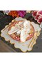 Yellow and marbled yellow detailed Placemat, 6 pieces, made of stain-resistant fabric. - 5