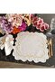 Off-white and marbled silver Placemat with silver details, made of stain-resistant fabric, set of 6. - 8