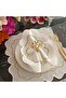Off-white and marbled silver Placemat with silver details, made of stain-resistant fabric, set of 6. - 5
