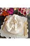 Off-white and marbled silver Placemat with silver details, made of stain-resistant fabric, set of 6. - 6