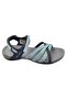 Women's Turquoise Eftal Daily Velcro Beach Walking Slippers - 2