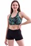 Women's Black Shorts Badi Bikini Set with Flexible Lycra Fabric Shorts with Lining