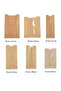 Kraft Windowed Paper Bags 15x41cm 50 Pieces Side Gusseted Packaging Paper Gift Wrapping Kraft Packaging - 4