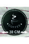 Coffee Written Black Single Face Wooden Mdf Basket Tray - 3 Mm, 30 cm (2 Pieces)