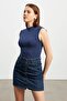 Women's Navy Blue Cream Black White 4-Piece Sleeveless Bodysuit - 2