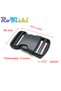 2 Pcs/Pack 20~50mm Plastic Hardware Dual Adjustable Side Release Buckles Molle Tatical Backpack B... - 5