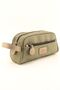 Men's Khaki Canvas Waterproof Shaving Organizer Personal Care Travel Daily Bag - 3