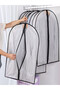 5 Pieces Dustproof Clothing Covers Peva Transparent Coat Protector Wardrobe Anti-Low Temperature Foldable... - 8