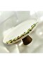 Olive Detailed Porcelain Serving Plate with Wooden Legs 26 cm - 3