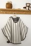 Organic 4 Layer Striped Muslin Children's Poncho - 3