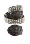 Gothic punk metallica pyramid studded belt with cowboy buckle