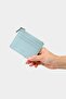 3603 Genuine Leather Coin Compartment Zippered Women's Men's Wallet Card Holder Mint - 3