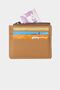 3603 Genuine Leather Coin Compartment Zippered Women's Men's Wallet Card Holder Black - 6