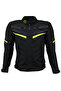 California 4 seasons motorcycle jacket black-neon yellow - 2