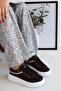 Glam Comfortable Sole Stone Detailed Lace-Up Women's Sneakers - 2