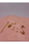 Steel Gold Jewelry Closure Clip Set/Pcs (51280) - 3